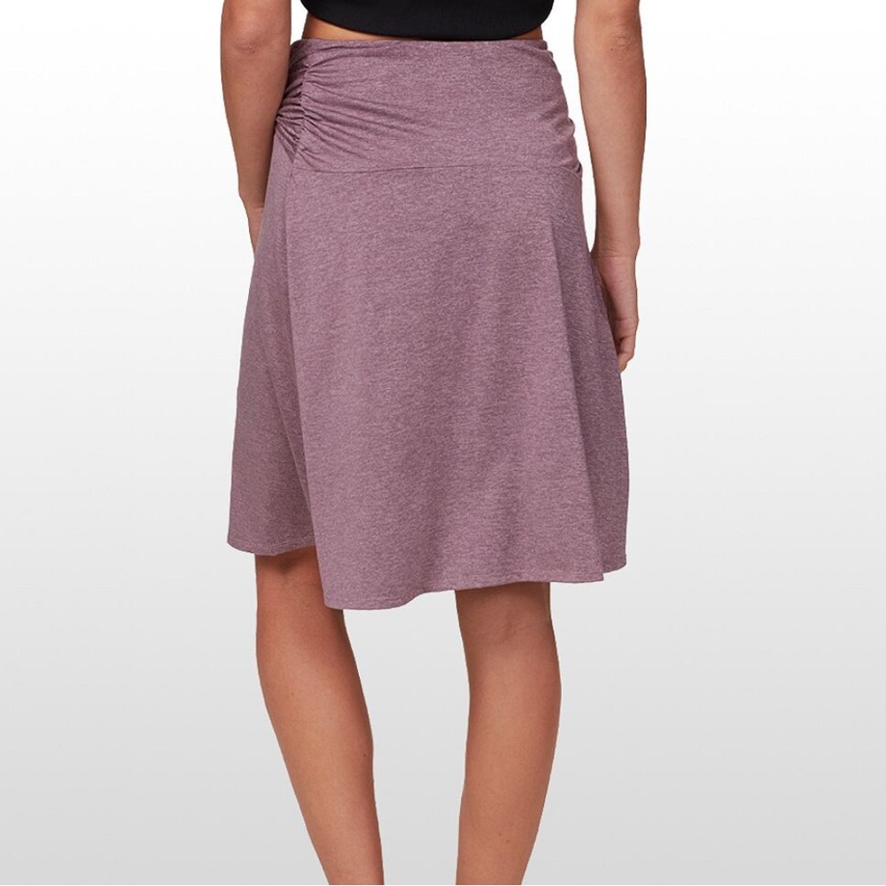 NWT! 
Patagonia Purple A-Line Mini Skirt with Ruched Tie Front